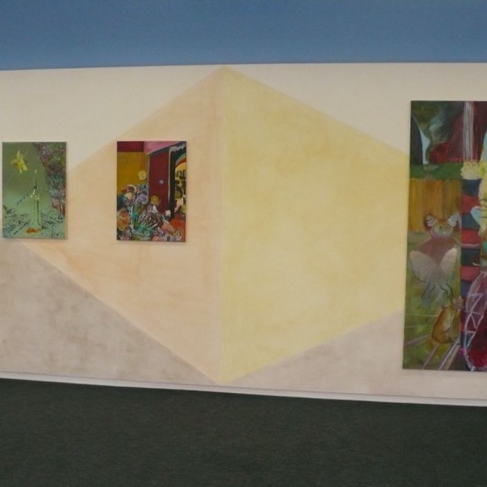 <p>Galerie K25</p>

<p>Luzern</p>

<p>&nbsp;</p>

<p>Rossi</p>

<p>180x 190cm, &Ouml;l auf Leinwan</p>

<p>2013</p>

<p>Narzisse und kleiner Rossi</p>

<p>70x 90cm, &Ouml;l auf Leinwand</p>

<p>2013</p>

<p>_auf Wandbemalung TETRIS</p>
