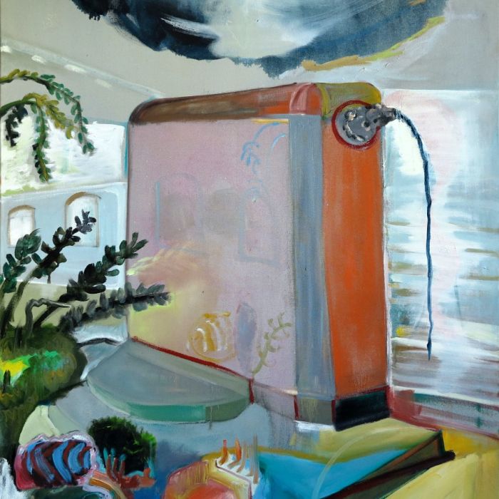 <p>Goldener Schlaf</p>

<p>100 x 120 cm, &Ouml;l auf Leinwand</p>

<p>2013</p>
