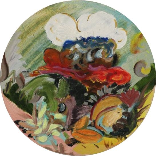 <p>Nuages</p>

<p>24 cm, &Ouml;l auf Holz</p>

<p>2020</p>
