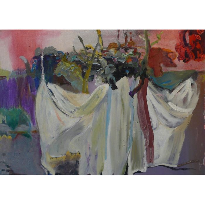 <p>Party</p>

<p>50 x 60 cm, &Ouml;l auf Leinwand</p>

<p>2019</p>
