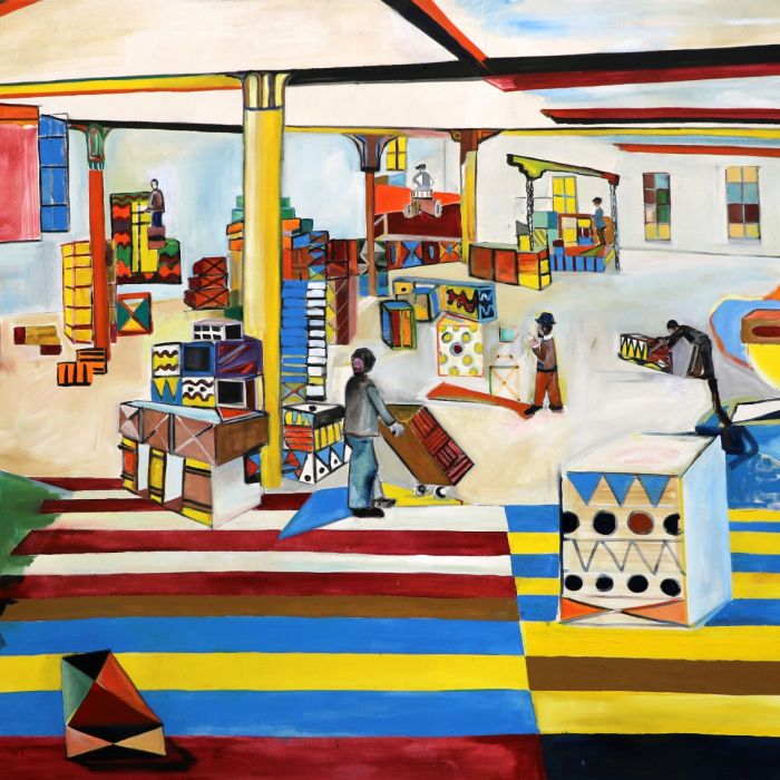 <p>Fabrik</p>

<p>170 x 230 cm, &Ouml;l auf Leinwand</p>

<p>2012</p>
