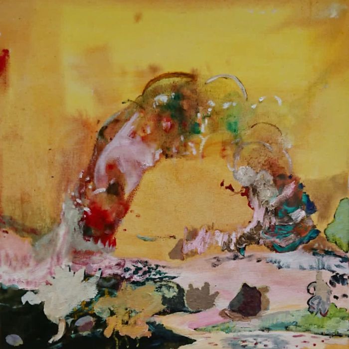 <p>Oase</p>

<p>45 x 45 cm, &Ouml;l und Tusche auf Leinwand</p>

<p>2020</p>
